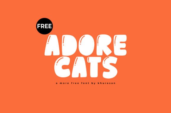 Adore Cats: A Cute Display Font for Campaign Creatives