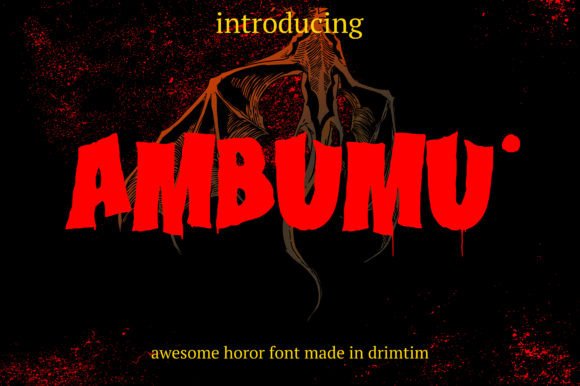 Ambumu: A Spooky Display Font for Web Design