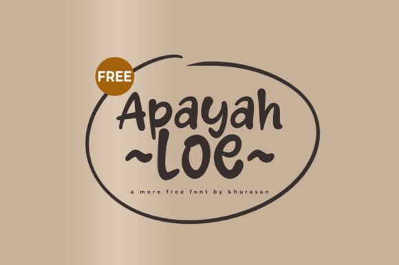 Apayah Loe: A Modern Cute Display Font for Web