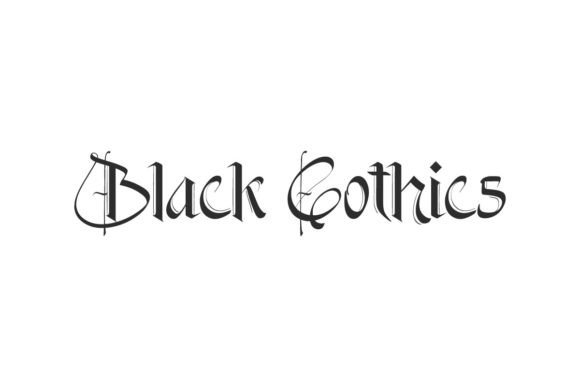 Black Gothics Font for Creative Projects