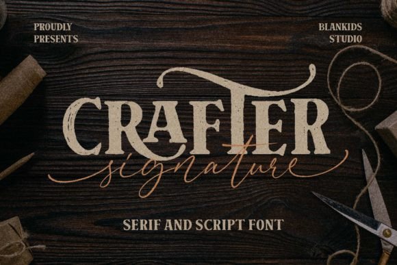 Crafter Signature: A Refined Display Font for Editorial Design Projects