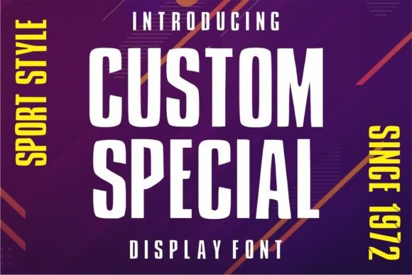 Custom Special: A Sharp Display Font for Polished Digital Branding