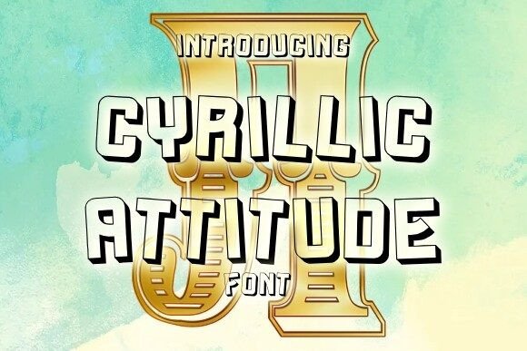 Cyrillic Attitude Font for Bold Branding