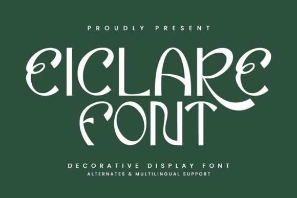Eiclare Display Font Review: A Playful Typeface for Whimsical Branding Projects