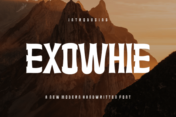 Exowhie: A Bold Display Font for Creative Branding
