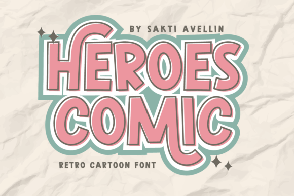 Heroes Comic: A Lively Display Typeface for Small Business Branding