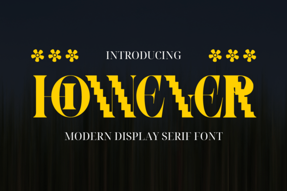However Font: A Modern Serif with Pixelated Charm