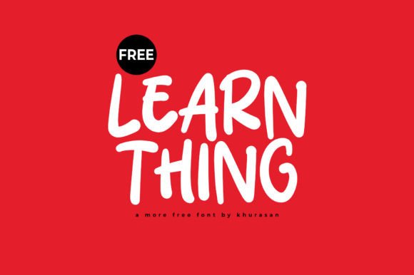 Learn Thing: A Charming Display Font for Modern Publishing