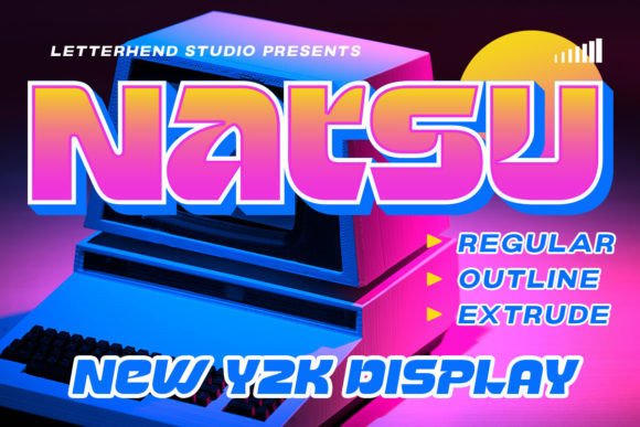 Natsu Display Font for Handmade Product Branding