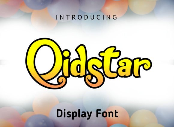 Qidstar Display Font for Friendly Website Headers and Digital Identity