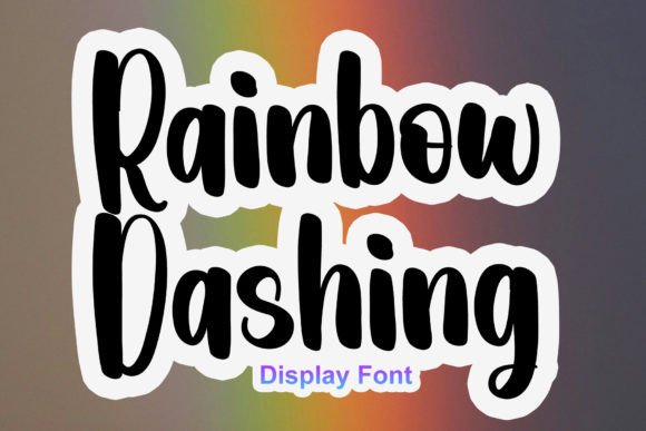 Rainbow Dashing Font Review