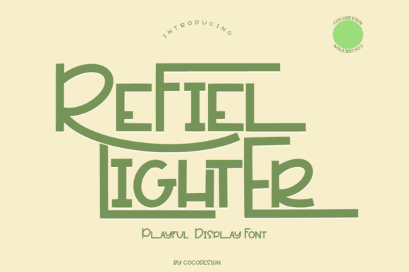 Refiel Lighter: A Jubilant Display Font for Bold Branding