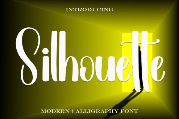 Silhouette Font for Festive Campaigns