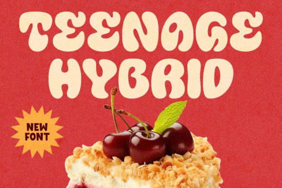 Teenage Hybrid Font for Consistent Retro Branding