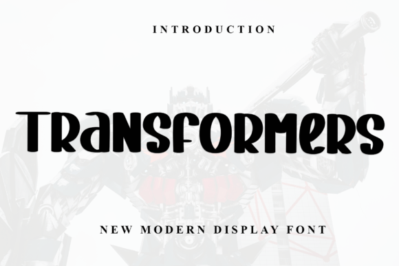 Transformers Font for Creative Projects
