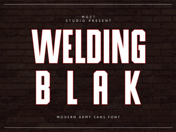 Welding Blak: A Bold Font for Business