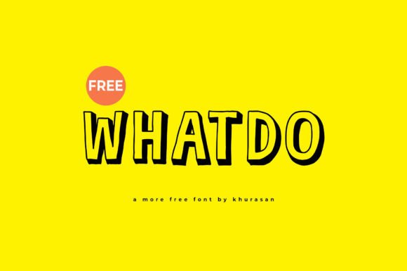 Whatdo Cute Display Font for Modern Branding