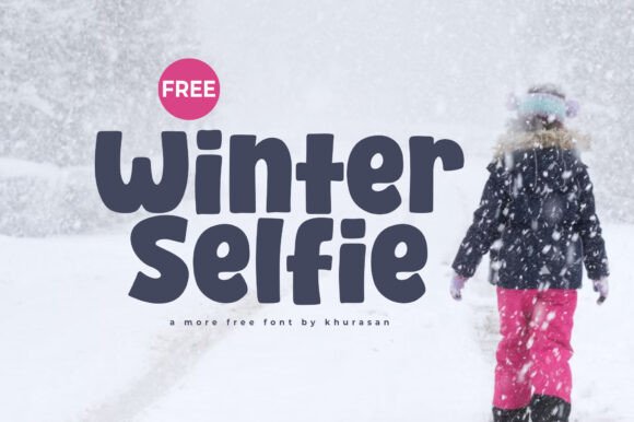 Winter Selfie Font: A Cute Display Typeface for Branding